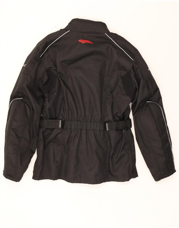 VINTAGE Mens Biker Jacket UK 42 XL Black Polyester Vintage Vintage and Second-Hand Vintage from Messina Hembry 