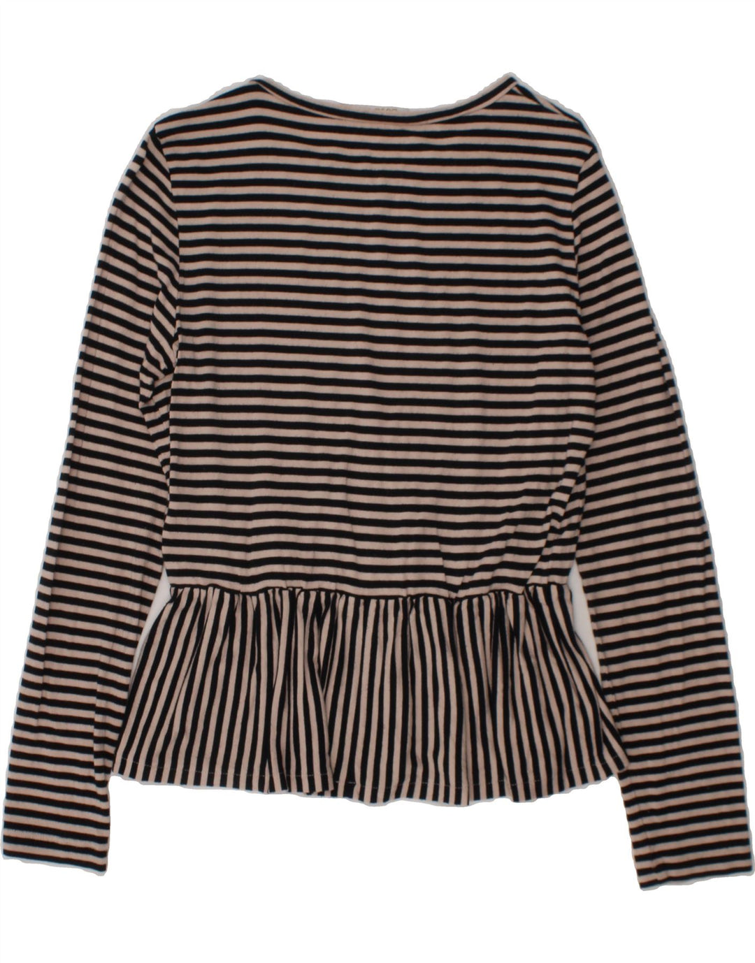 LIU JO JUNIOR Girls Top Long Sleeve 9-10 Years Black Striped Vintage Liu Jo junior and Second-Hand Liu Jo junior from Messina Hembry 