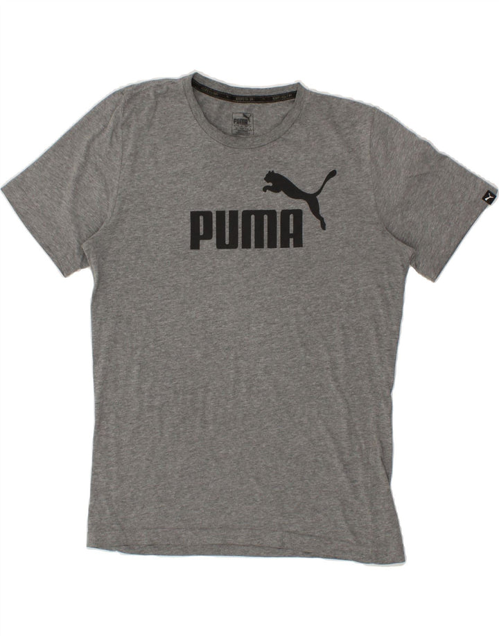 PUMA Womens Graphic T-Shirt Top UK 8 Small Grey Vintage Puma and Second-Hand Puma from Messina Hembry 
