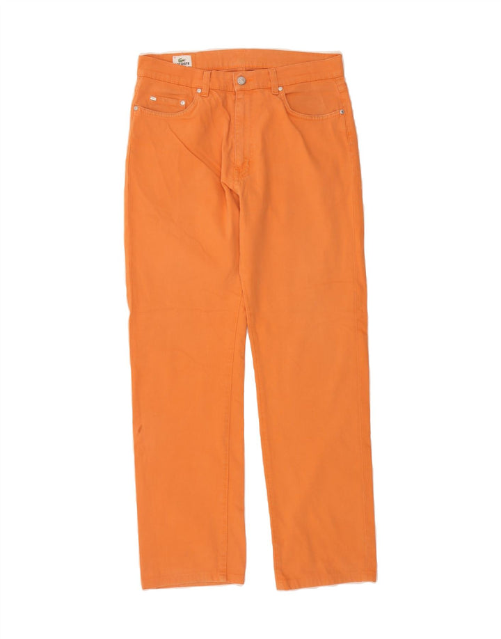 LACOSTE Womens Straight Jeans Size 42 Large W30 L30 Orange Cotton Vintage Lacoste and Second-Hand Lacoste from Messina Hembry 