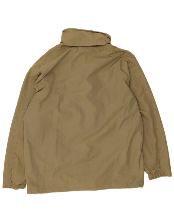 Diadora Regnjakke med hætte til mænd UK 36 Small Khaki Polyamid