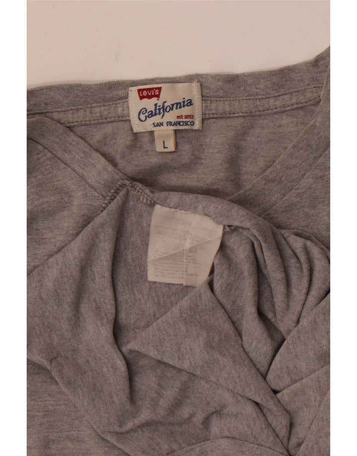 Levi's Herre T-Shirt Top Stor Grå Bomuld