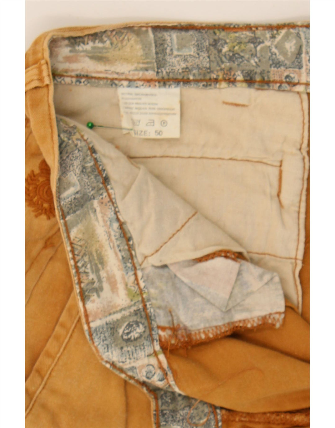 VINTAGE Mens Chino Shorts IT 50 Large W34  Brown Cotton Vintage Vintage and Second-Hand Vintage from Messina Hembry 