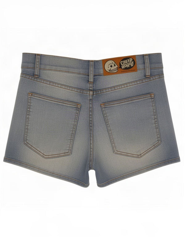 Billige Mandag Dame Denim Shorts Medium W30 Blå