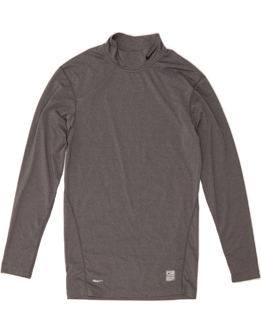 NIKE Womens Top Long Sleeve UK 14 Large Grey Polyester Vintage Nike and Second-Hand Nike from Messina Hembry 