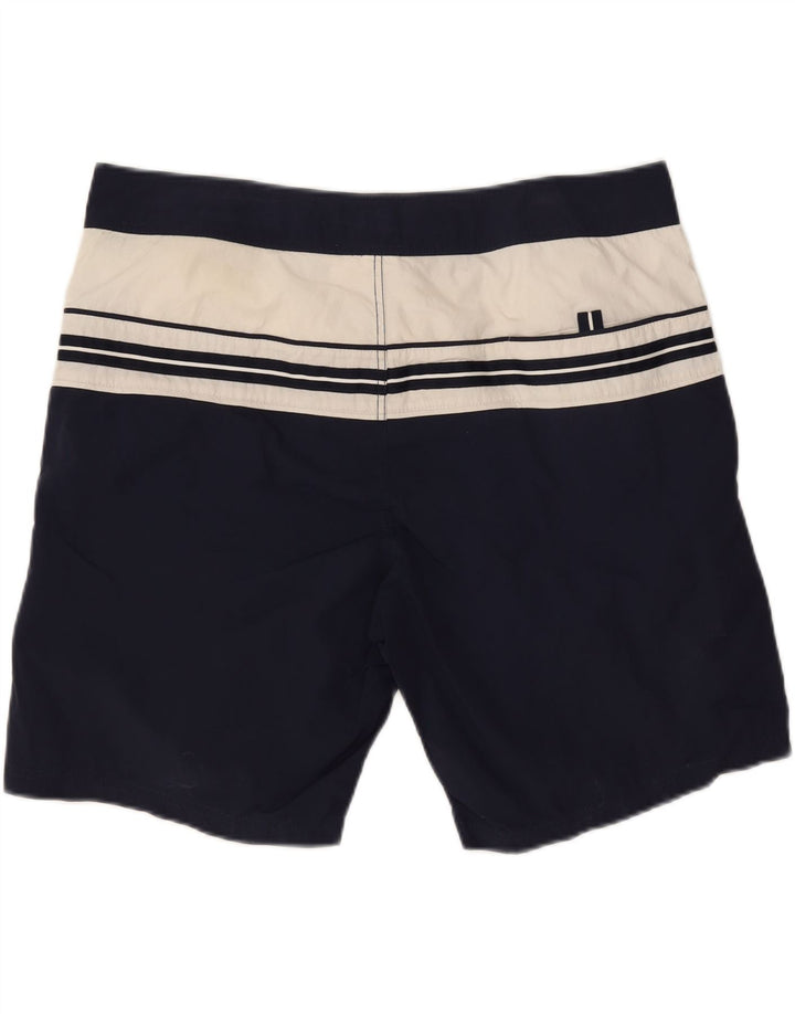 Coast Herre grafiske svømmeshorts XL Marineblå Colourblock Polyamid
