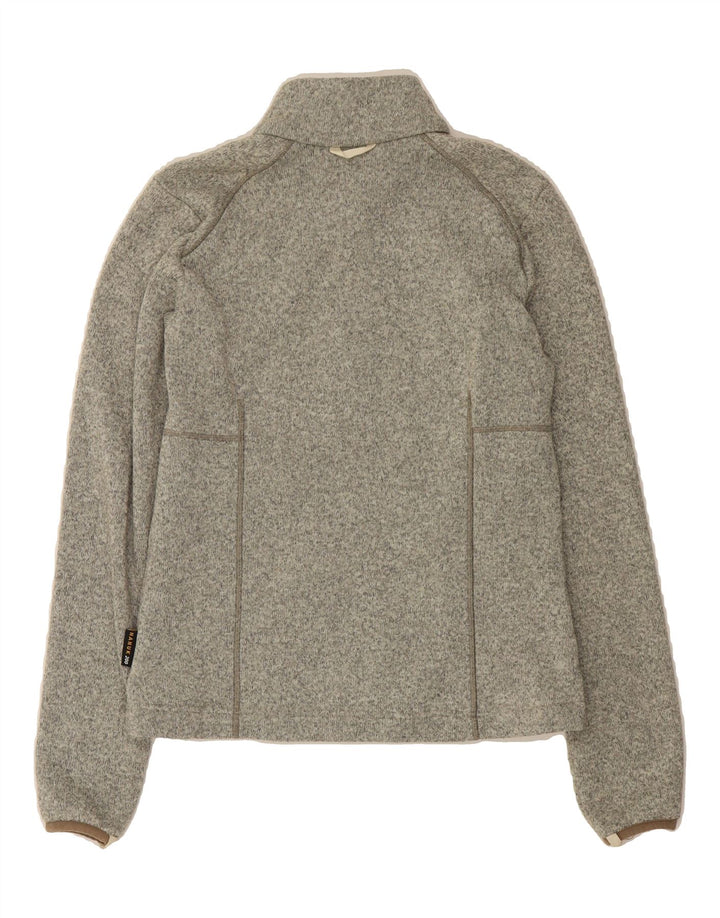 JACK WOLFSKIN Womens Tracksuit Top Jacket UK 10 Small Grey Polyester Vintage Jack Wolfskin and Second-Hand Jack Wolfskin from Messina Hembry 