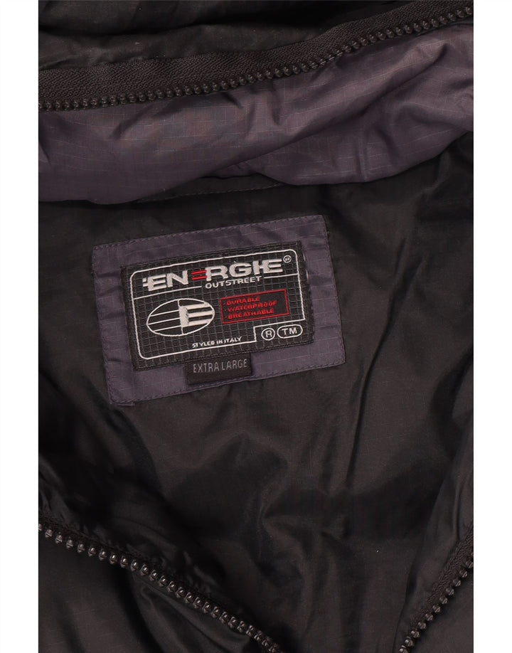 Energie Herre hættepolstret jakke UK 42 XL Sort