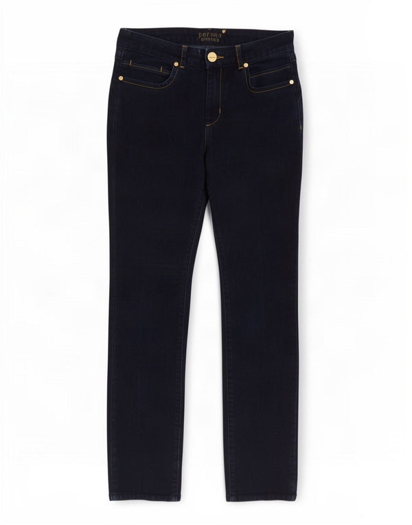 Marks & Spencer Dame Per Una Slim Jeans UK 8 Small W28 L27 Navy Blue