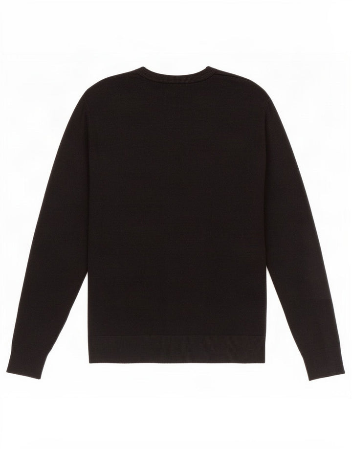 Marks & Spencer Herre Boat Neck Jumper Sweater Medium Sort Akryl