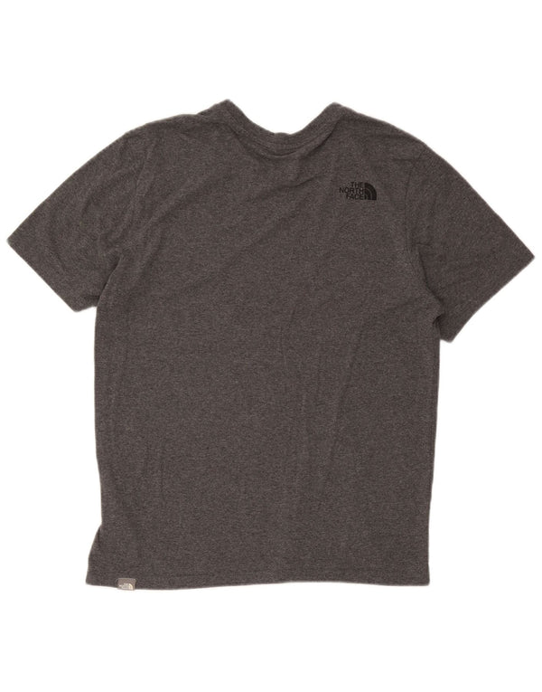 The North Face Herre T-Shirt Top Medium Grey Flecked Bomuld