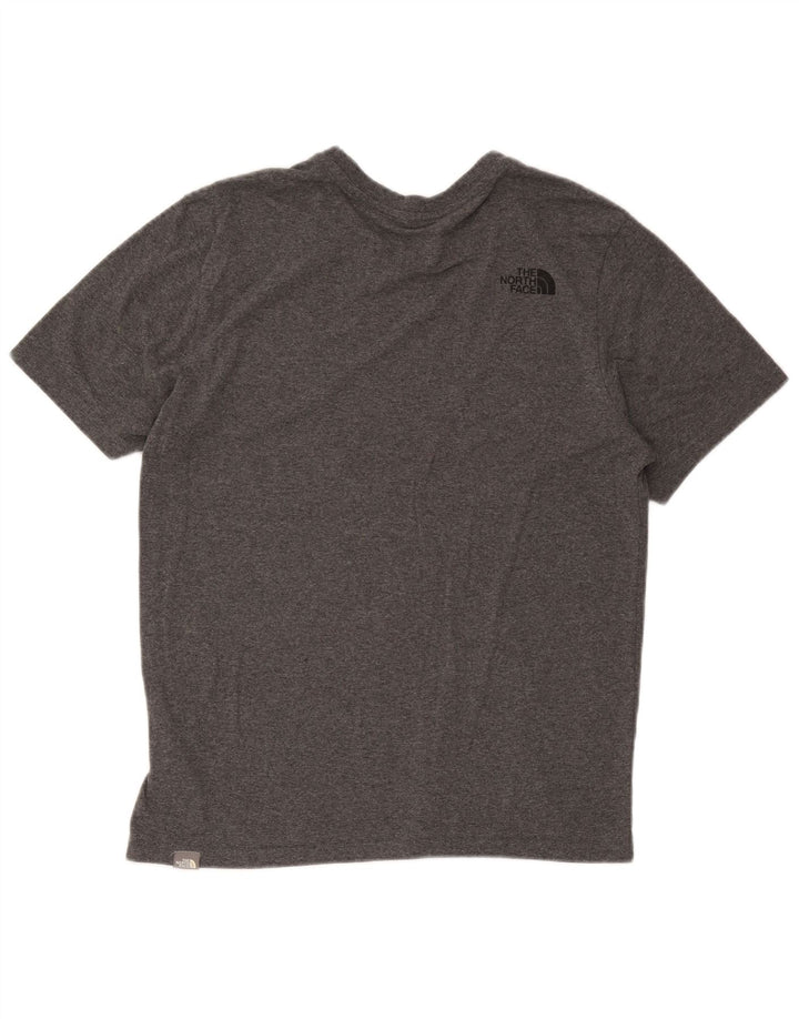 The North Face Herre T-Shirt Top Medium Grey Flecked Bomuld