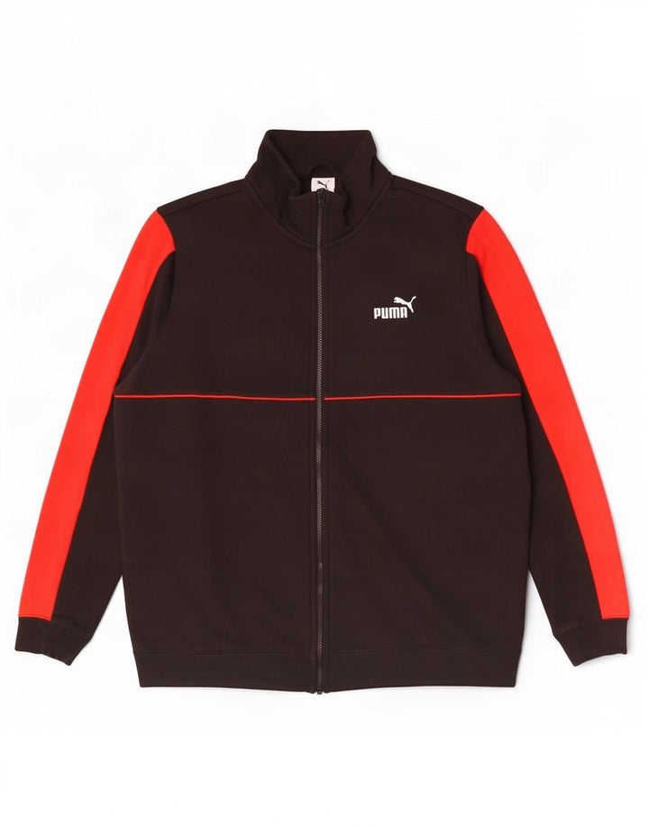 Puma Træningsdragt til mænd Topjakke XL Sort Colourblock Bomuld