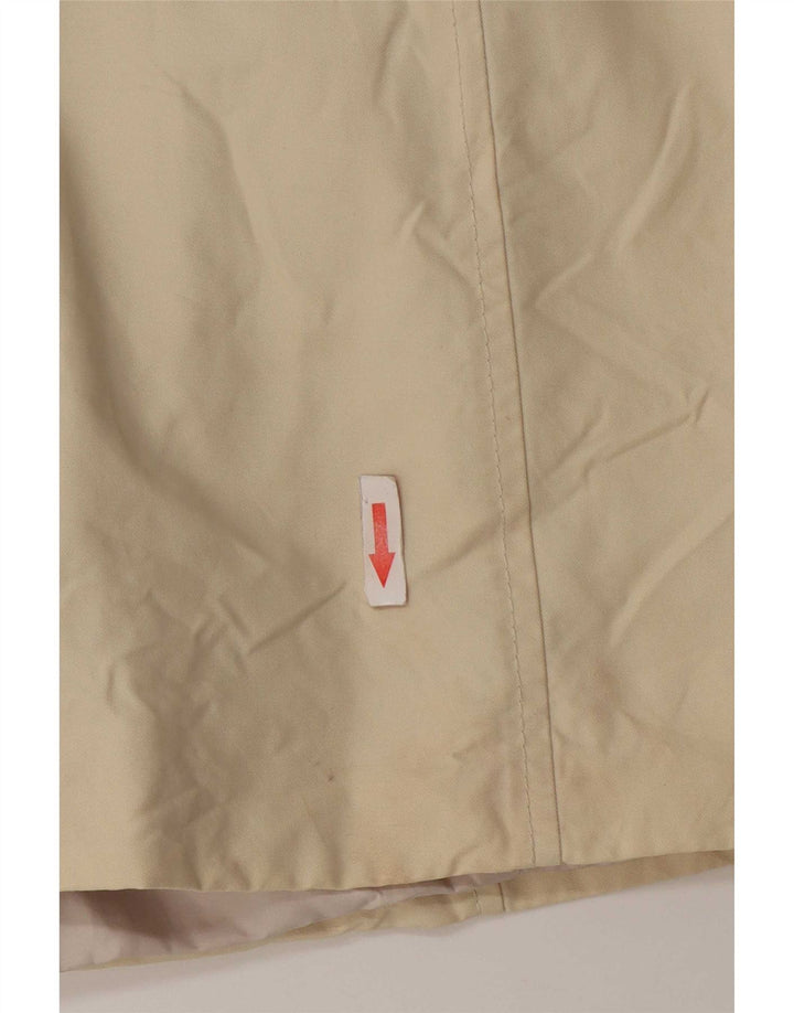 Zara Regnfrakke med hætte til kvinder UK 12 Medium Beige Polyester