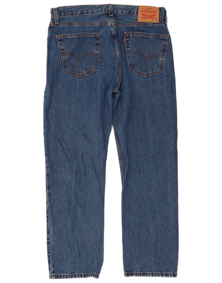 Levi's Herre 505 Straight Jeans W35 L30 Blå Bomuld