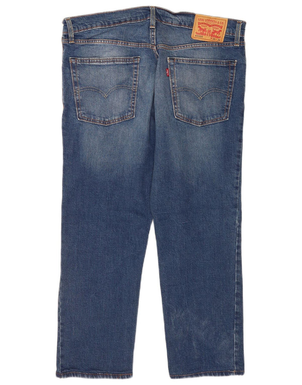 Levi's herre cropped jeans W36 L24 blå bomuld