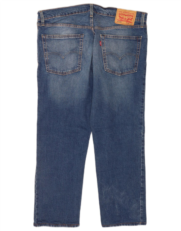Levi's herre cropped jeans W36 L24 blå bomuld
