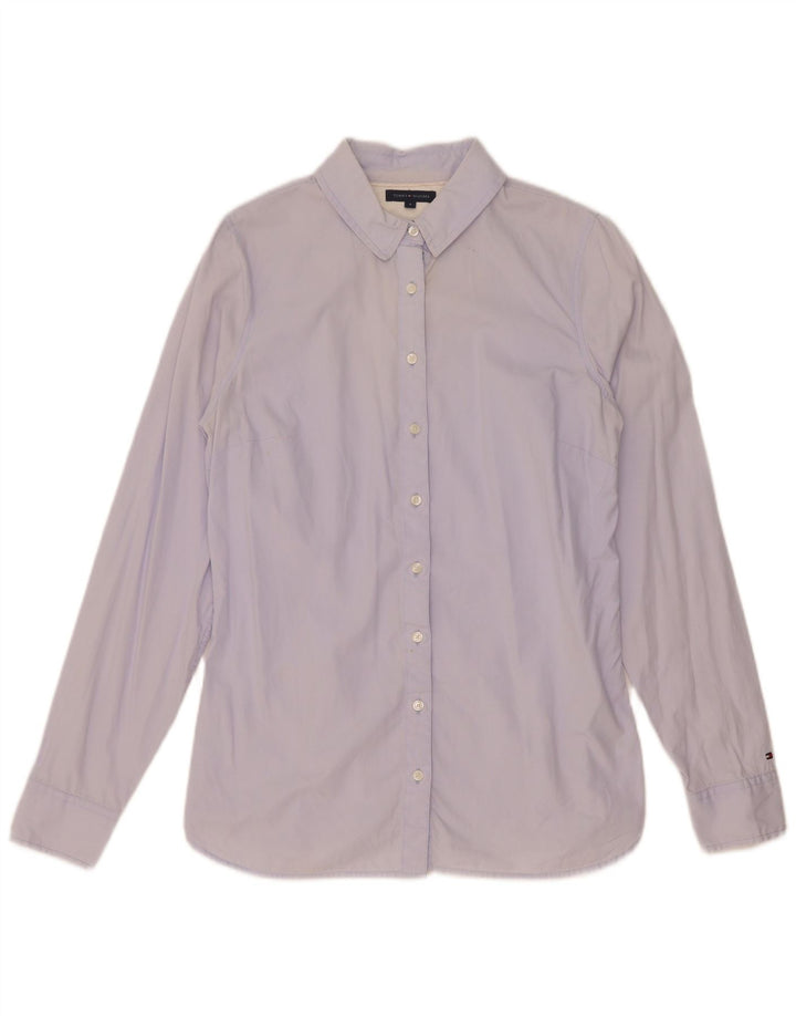 Tommy Hilfiger Dameskjorte US 8 Medium Blue Cotton