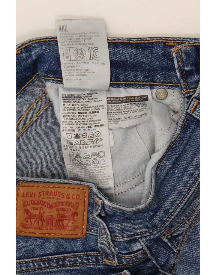 Levi's Dame 714 Straight Jeans W25 L32 Blå Bomuld