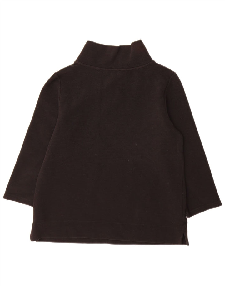 Hobbs Dame Top 3/4 ærmer UK 14 Medium Sort Bomuld