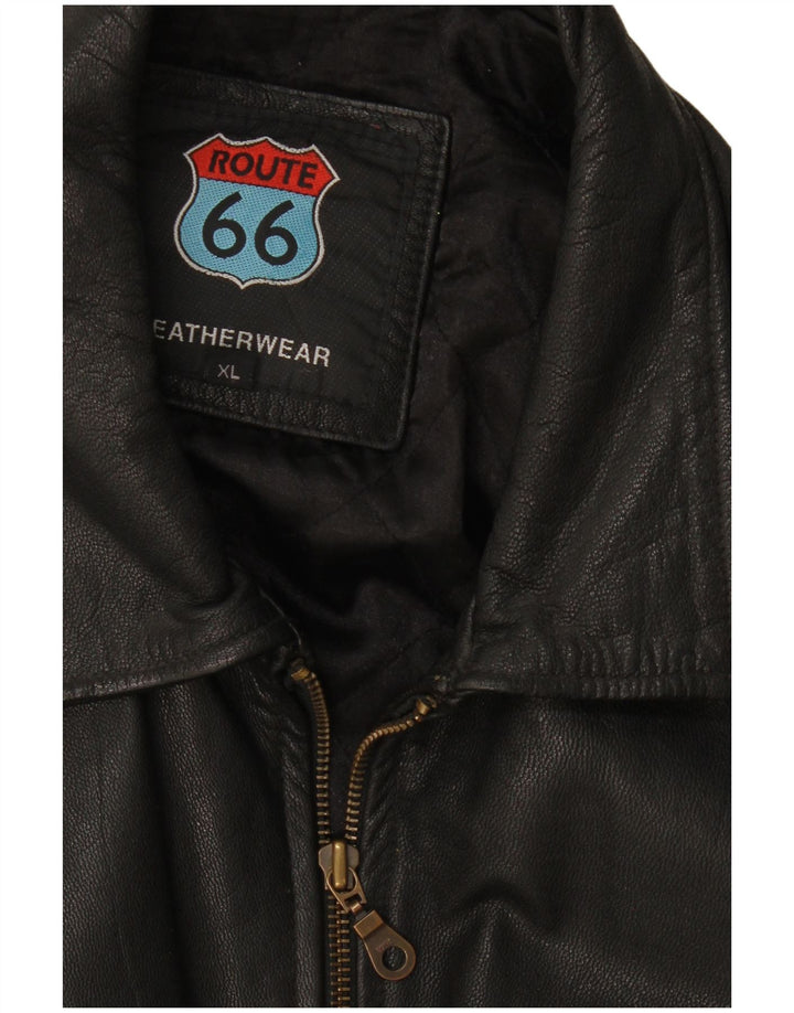 Route 66 Herre Læderjakke UK 42 XL Sort