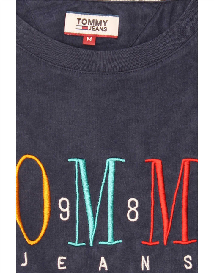 Tommy Hilfiger Herre grafisk T-shirt Top Medium Navy Blue