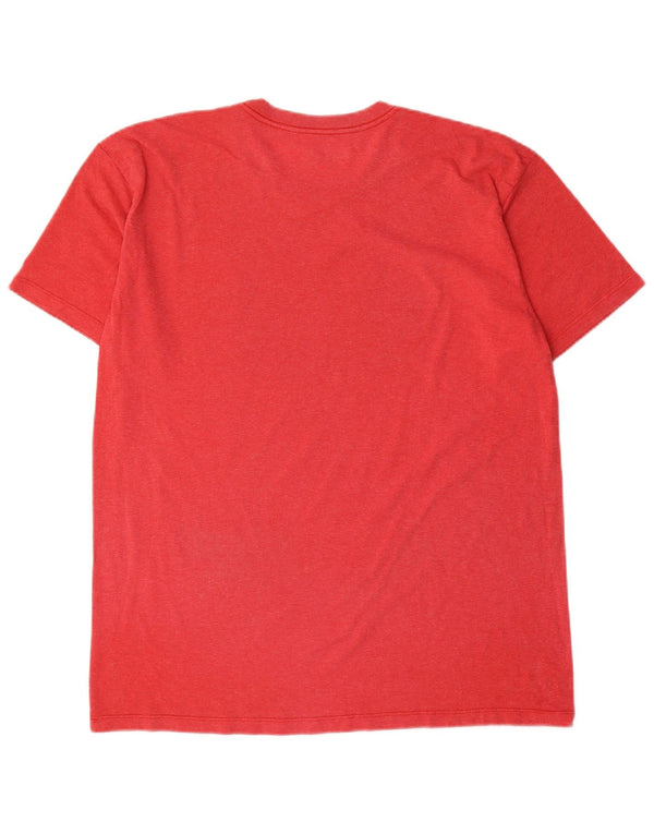 NHL Mens Montreal Canadiens Graphic T-Shirt Top Large Red Cotton