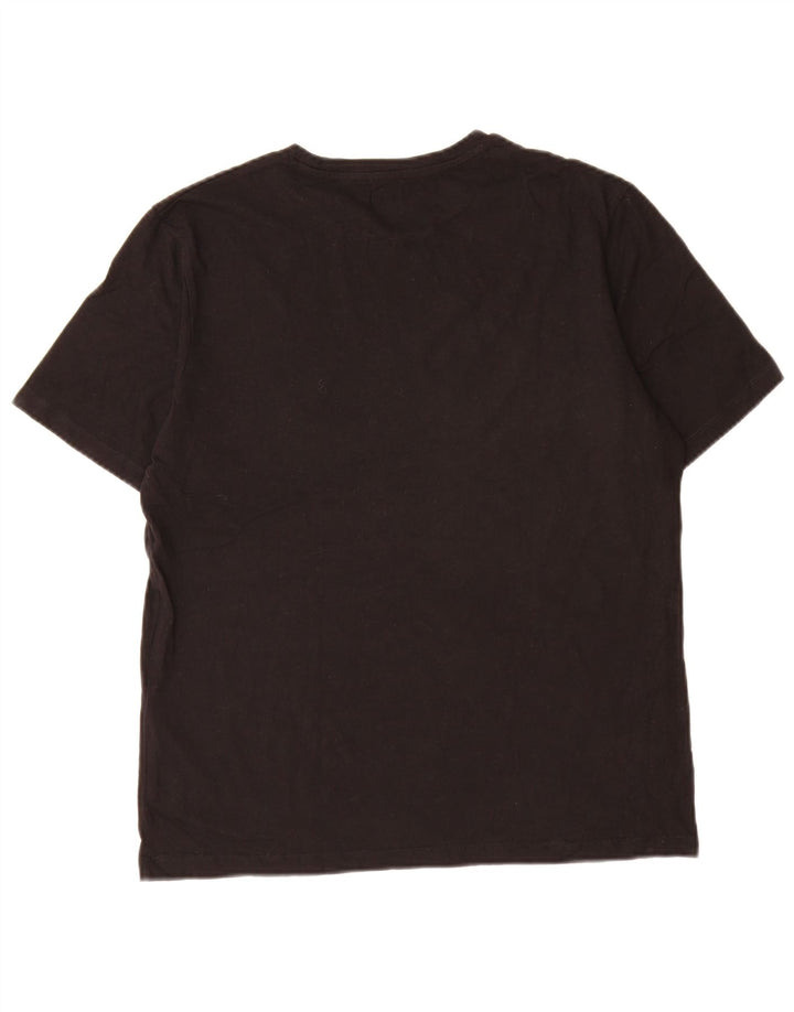 Jack & Jones Herre grafisk T-shirt Top Medium Sort Bomuld