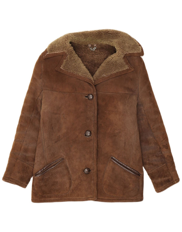 Bailys Of Glastonbury Girls Shearling Jacket 11-12 Years Brown