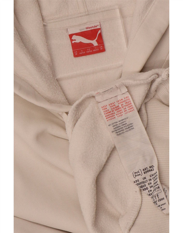 PUMA Hættetrøje til mænd Medium hvid bomuld