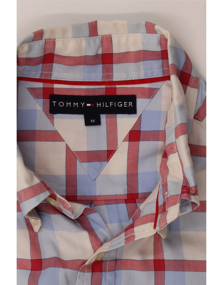 TOMMY HILFIGER Mens Shirt Medium Red Check Cotton Vintage Tommy Hilfiger and Second-Hand Tommy Hilfiger from Messina Hembry 