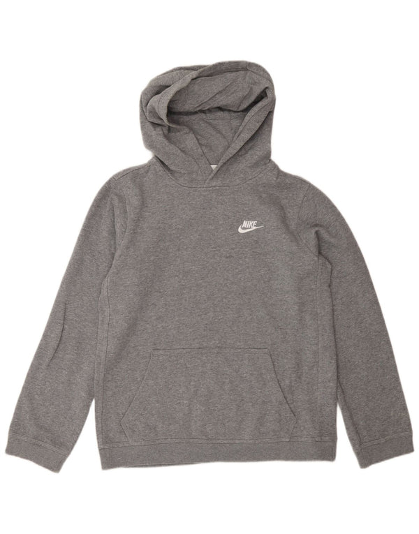 Nike Boys Hoodie Jumper 13-14 år XL Grå Bomuld