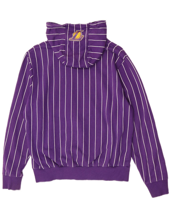 New Era Herre Lakers grafisk hættetrøje Jumper medium lilla stribet bomuld