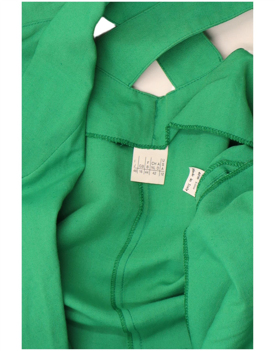 Vintage Dame Kortærmet 1 Knap Blazer Jakke UK 16 Stor Grøn