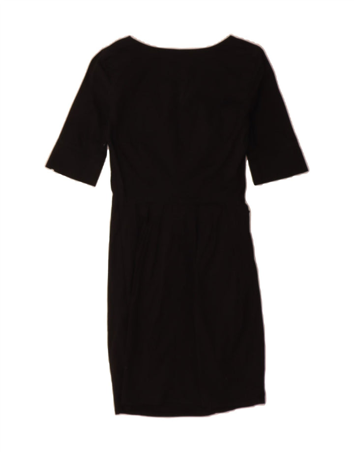 ELISABETTA FRANCHI Womens Sheath Dress IT 40 Small Black Cotton Vintage Elisabetta Franchi and Second-Hand Elisabetta Franchi from Messina Hembry 