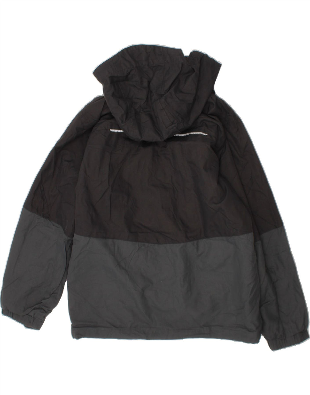 COLUMBIA Boys Windbreaker Jacket 10-11 Years Small  Grey Colourblock Vintage Columbia and Second-Hand Columbia from Messina Hembry 