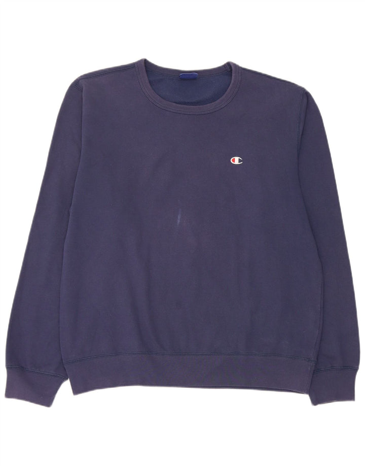 Champion Herre Sweatshirt Jumper XL Marineblå Bomuld