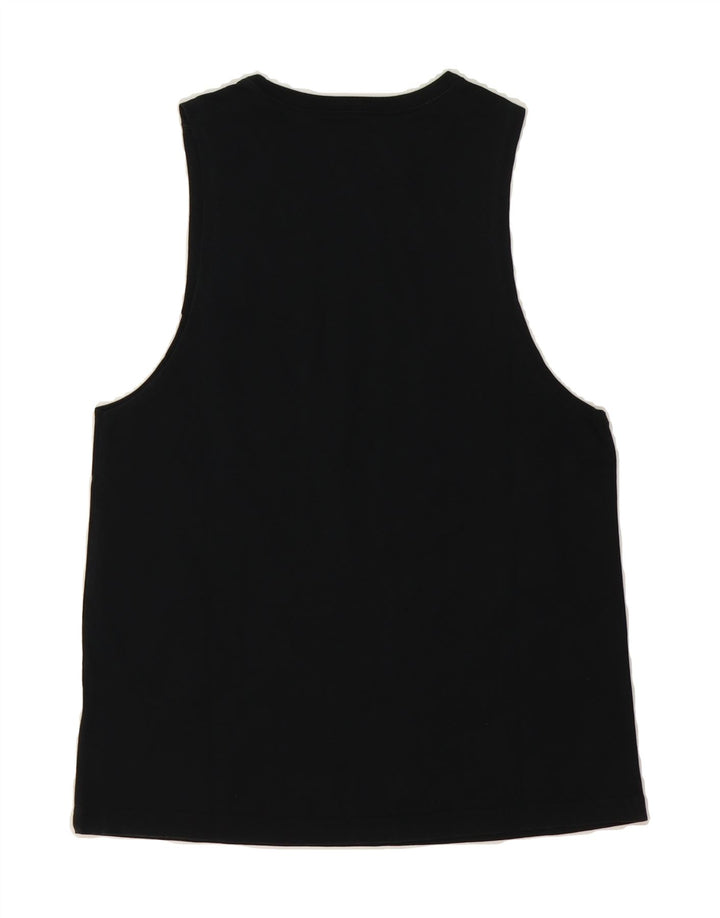 NIKE Womens Graphic Vest Top UK 12 Medium Black Vintage Nike and Second-Hand Nike from Messina Hembry 