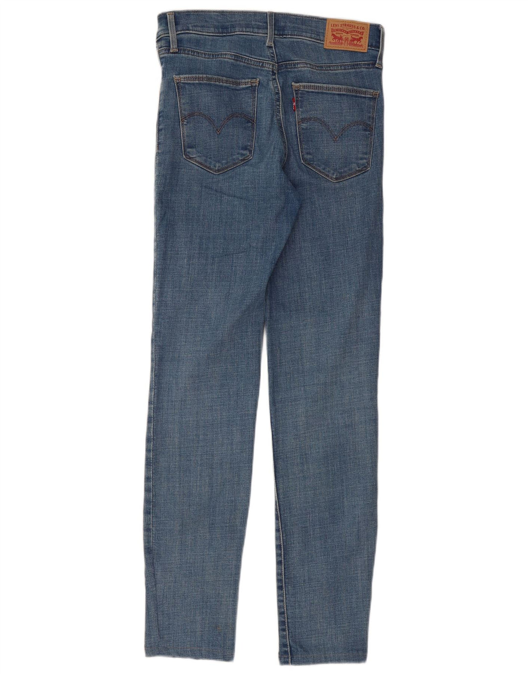 LEVI'S Womens Slimming Slim Jeans W25 L32 Blue Cotton