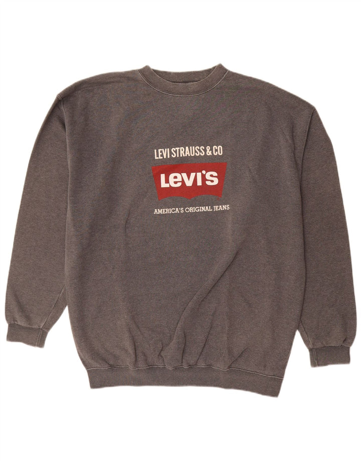 Levi's Grafisk sweatshirt til mænd XL Grå