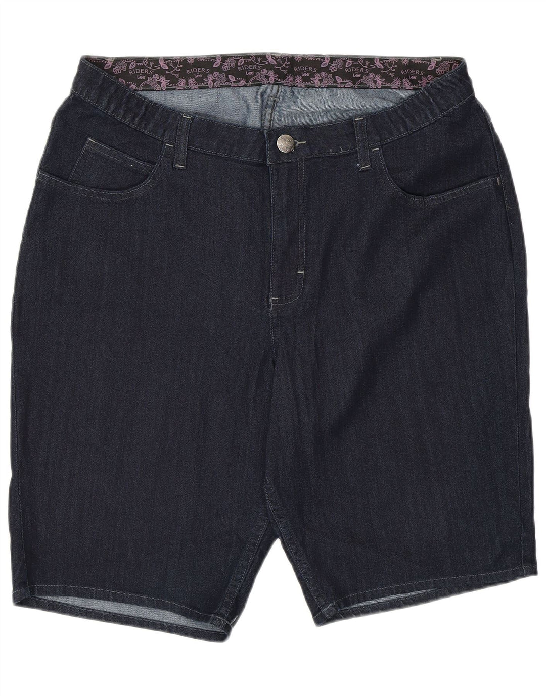 LEE Womens Denim Shorts US 18 XL W36  Navy Blue Cotton