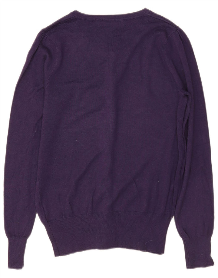 Marks & Spencer Dame Cardigan Sweater UK 8 Small Purple Viscose