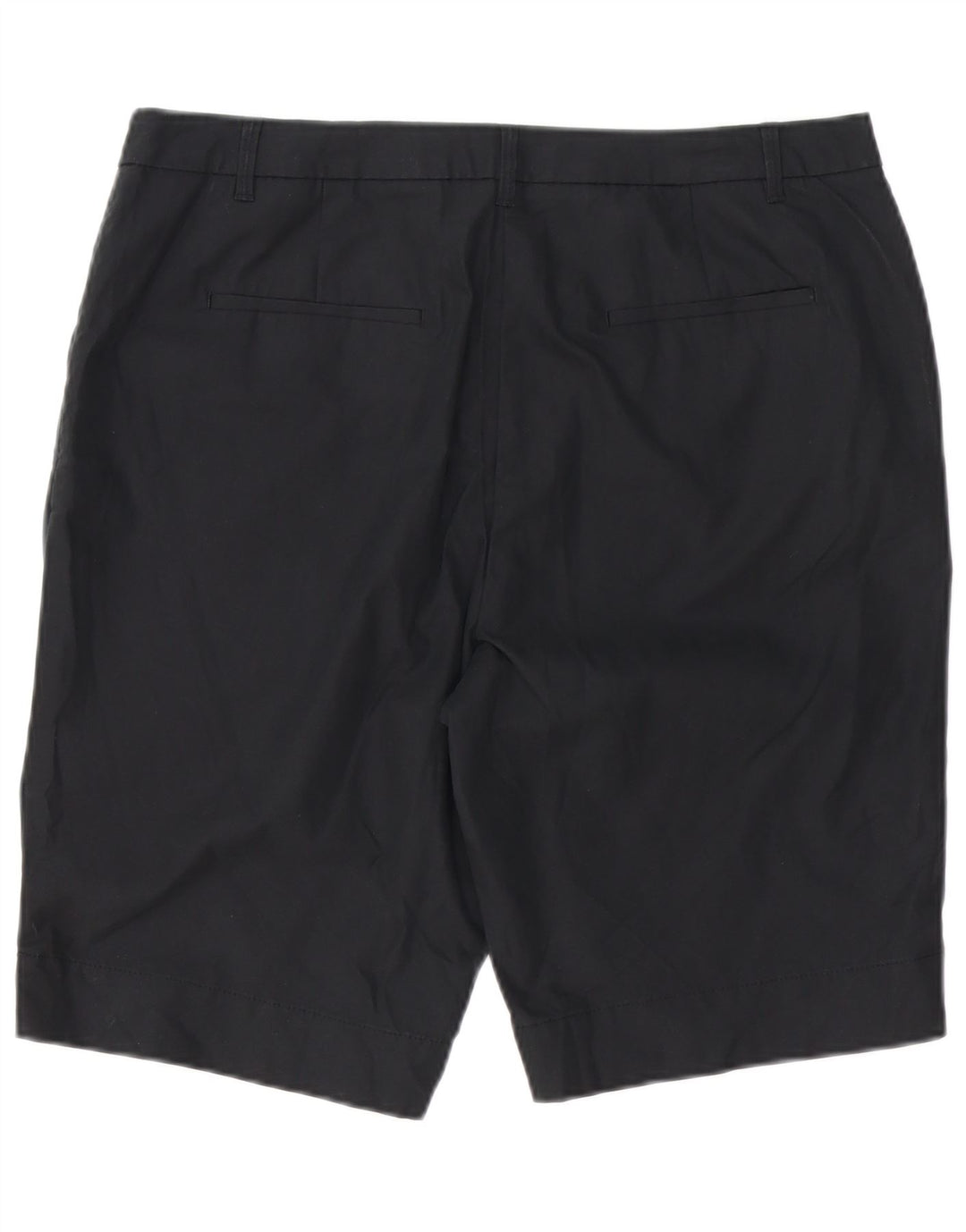 MARKS & SPENCER Chino-shorts til kvinder UK 16 Large 36 Black Polyester