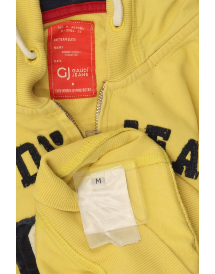 Gaudi Dame Grafisk Hættetrøje Sweater UK 12 Medium Gul