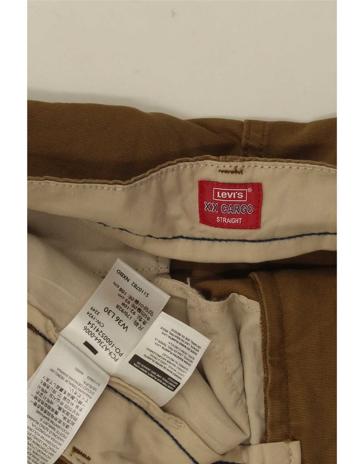 Levi's Straight Cargo-bukser til mænd W36 L30 brun bomuld