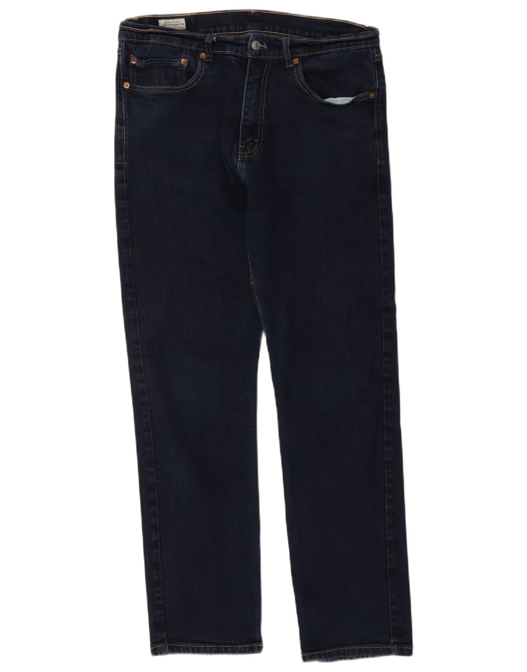 Levi's herre 505 lige jeans W36 L32 marineblå bomuld