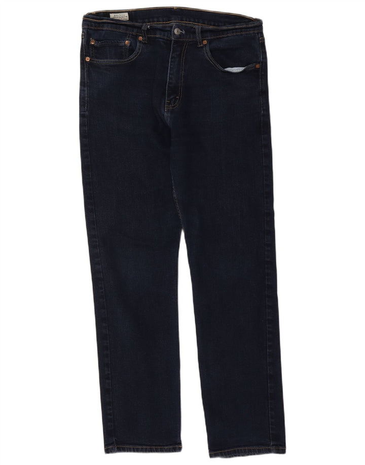 Levi's herre 505 lige jeans W36 L32 marineblå bomuld