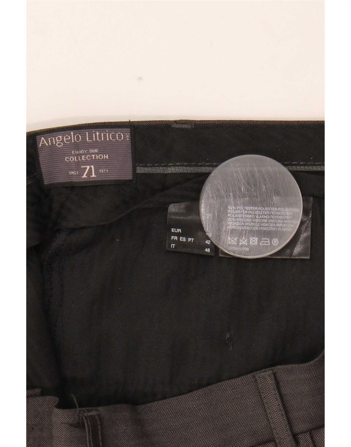 Angelo Litrico Herredragtbukser IT 48 Medium W34 L30 Grå nålestribe