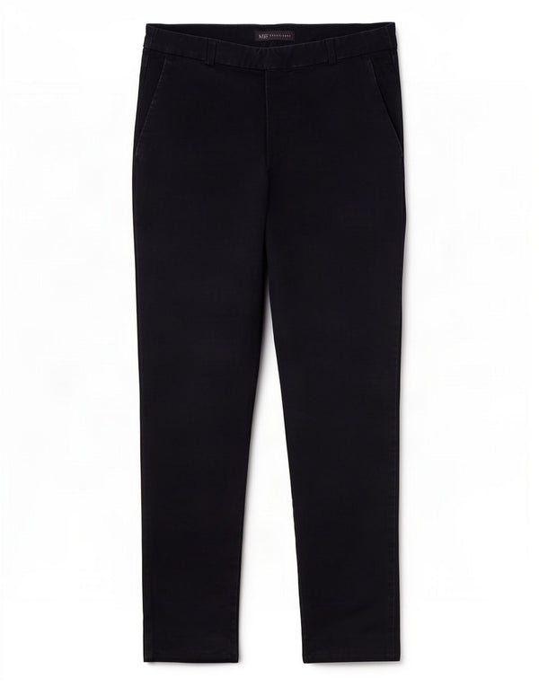 Marks & Spencer Dame Slim Cropped Trousers UK 12 Medium W30 L24 Navy Blue