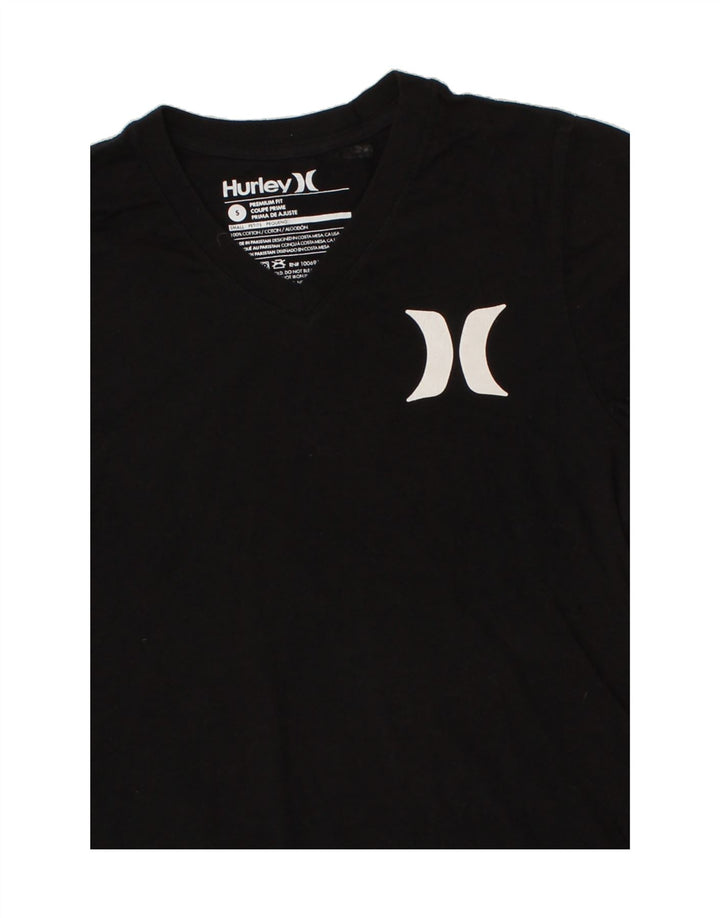 HURLEY Mens Premium Fit T-Shirt Top Small Black Cotton Vintage Hurley and Second-Hand Hurley from Messina Hembry 